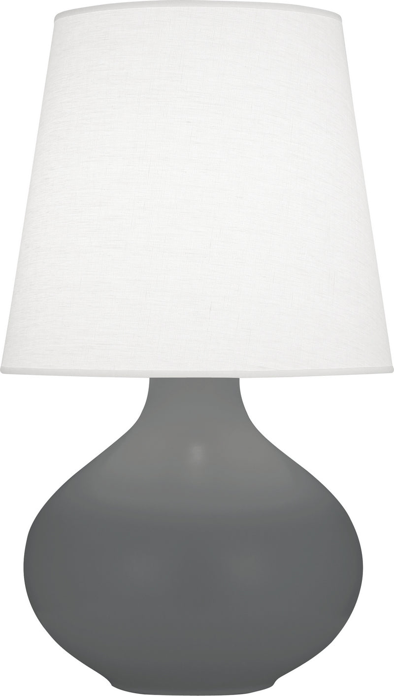 Robert Abbey MCR99 One Light Table Lamp, Matte Ash Glazed Ceramic