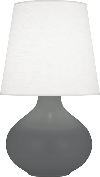 Robert Abbey MCR99 One Light Table Lamp, Matte Ash Glazed Ceramic