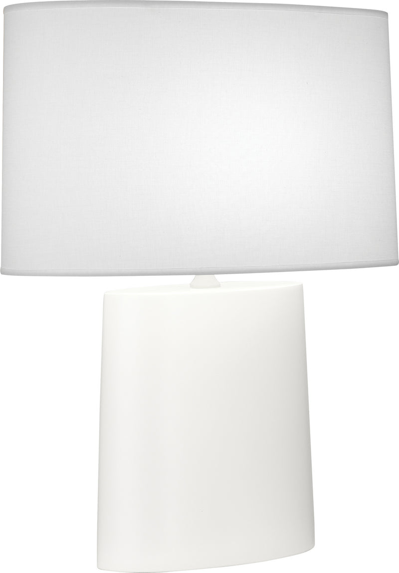 Robert Abbey MLY03 One Light Table Lamp, Matte Lily Glazed Ceramic