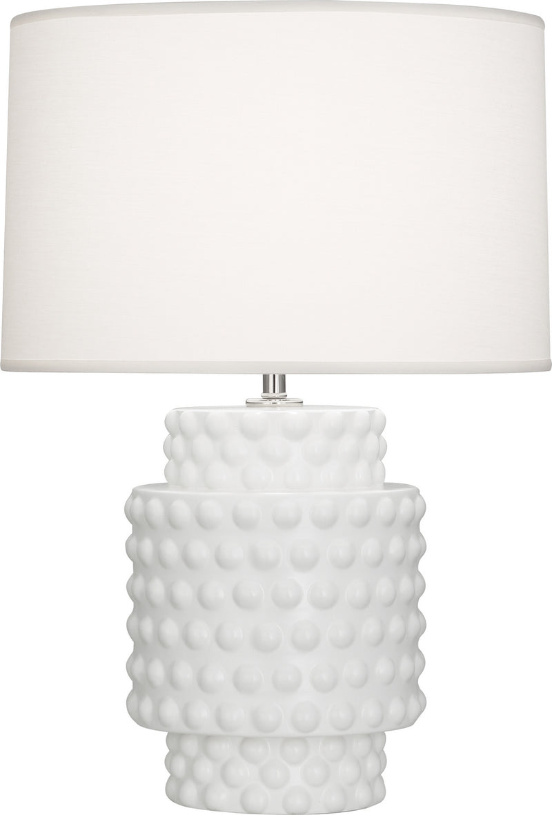 Robert Abbey MLY09 One Light Accent Lamp, Matte Lily Glazed Textured Ceramic