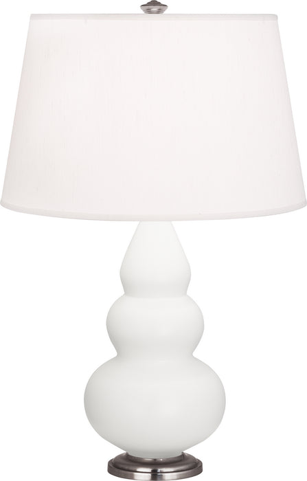Robert Abbey MLY32 One Light Accent Lamp, Matte Lily Glazed Ceramic w/Antique Silvered
