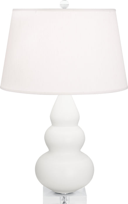 Robert Abbey MLY33 One Light Accent Lamp, Matte Lily Glazed Ceramic w/Lucite