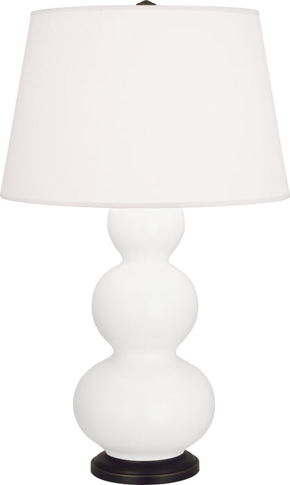 Robert Abbey MLY41 One Light Table Lamp, Matte Lily Glazed Ceramic w/Deep Patina Bronzeed