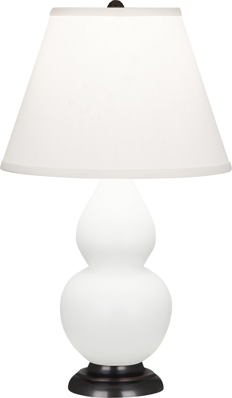 Robert Abbey MLY51 One Light Accent Lamp, Matte Lily Glazed Ceramic w/Deep Patina Bronzeed