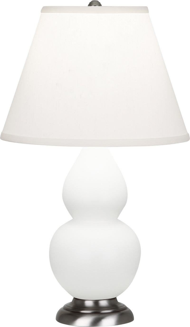 Robert Abbey MLY52 One Light Accent Lamp, Matte Lily Glazed Ceramic w/Antique Silvered