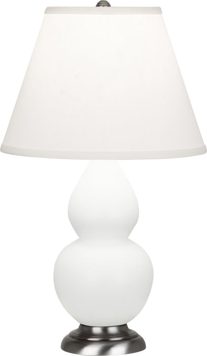 Robert Abbey MLY52 One Light Accent Lamp, Matte Lily Glazed Ceramic w/Antique Silvered