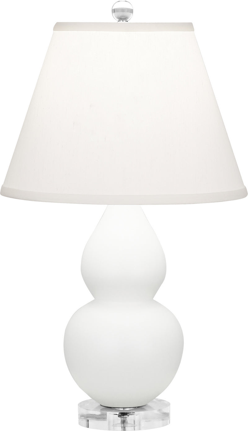 Robert Abbey MLY53 One Light Accent Lamp, Matte Lily Glazed Ceramic w/Lucite