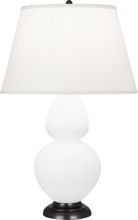 Robert Abbey MLY57 One Light Table Lamp, Matte Lily Glazed Ceramic w/Deep Patina Bronzeed