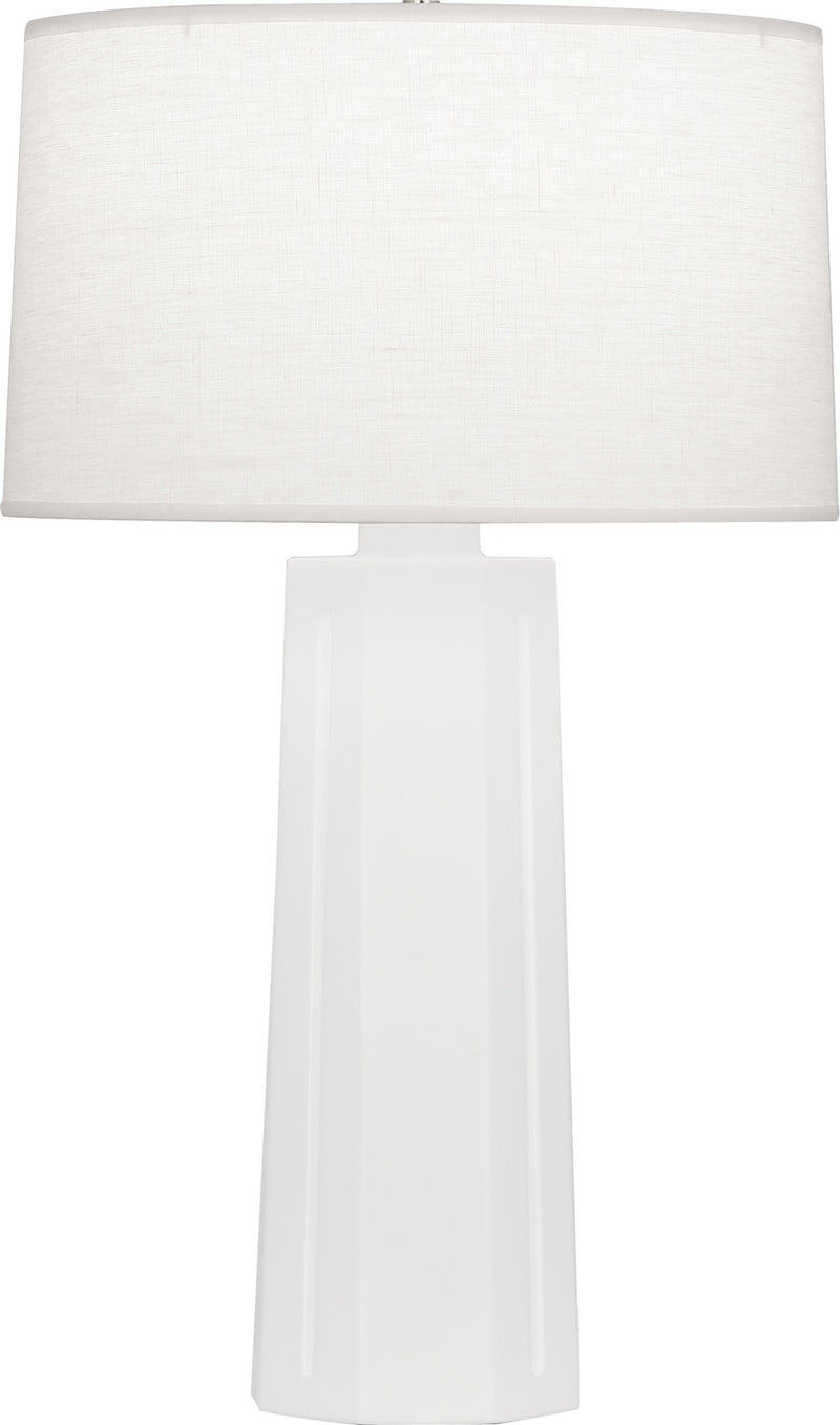 Robert Abbey MLY60 One Light Table Lamp, Matte Lily Glazed Ceramic