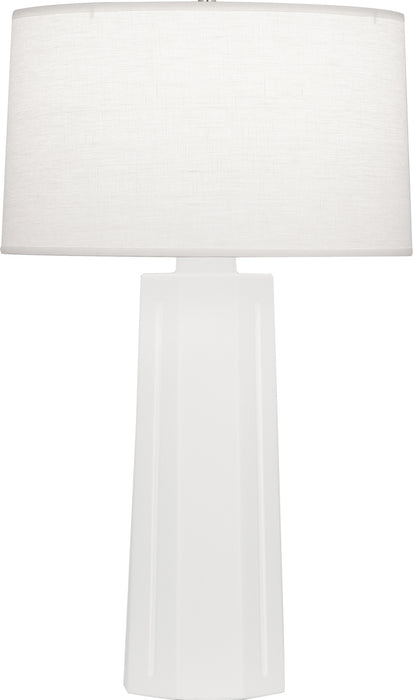 Robert Abbey MLY60 One Light Table Lamp, Matte Lily Glazed Ceramic