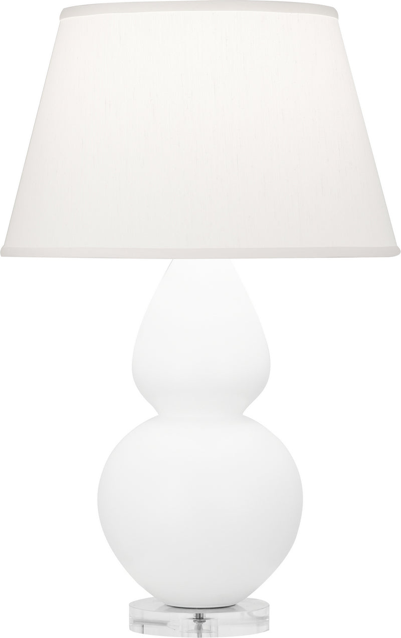 Robert Abbey MLY62 One Light Table Lamp, Matte Lily Glazed Ceramic w/Lucite