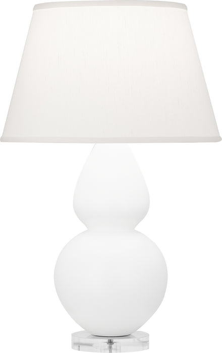 Robert Abbey MLY62 One Light Table Lamp, Matte Lily Glazed Ceramic w/Lucite