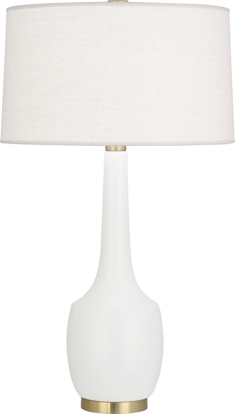 Robert Abbey MLY70 One Light Table Lamp, Matte Lily Glazed Ceramic