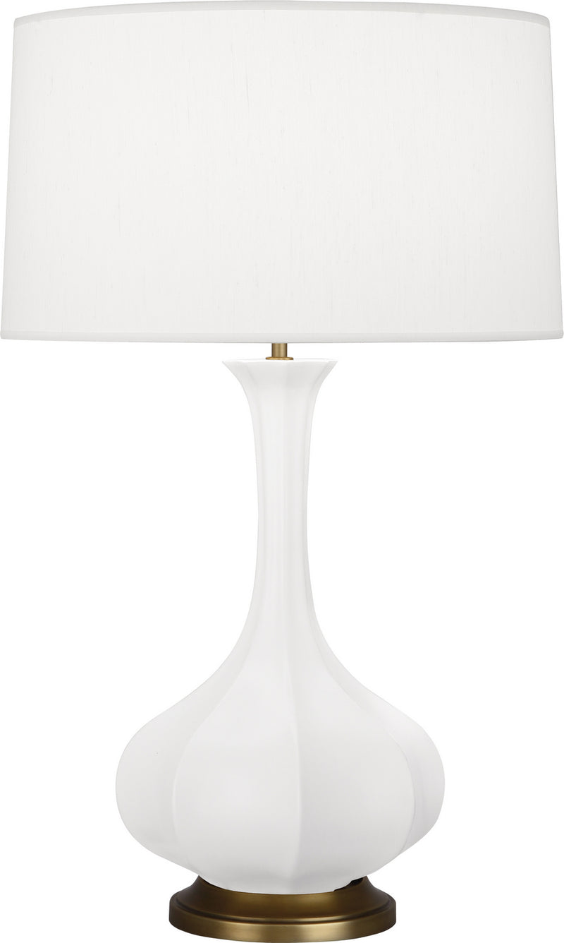 Robert Abbey MLY94 One Light Table Lamp, Matte Lily Glazed Ceramic