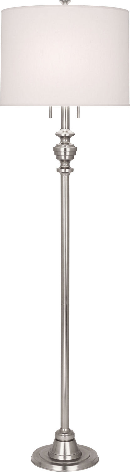 Robert Abbey S1223 Two Light Floor Lamp, Polished Nickel
