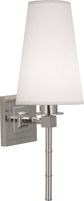 Robert Abbey S723W One Light Wall Sconce, Polished Nickel