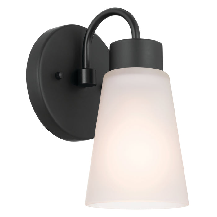 Kichler 52445BK One Light Wall Sconce, Black