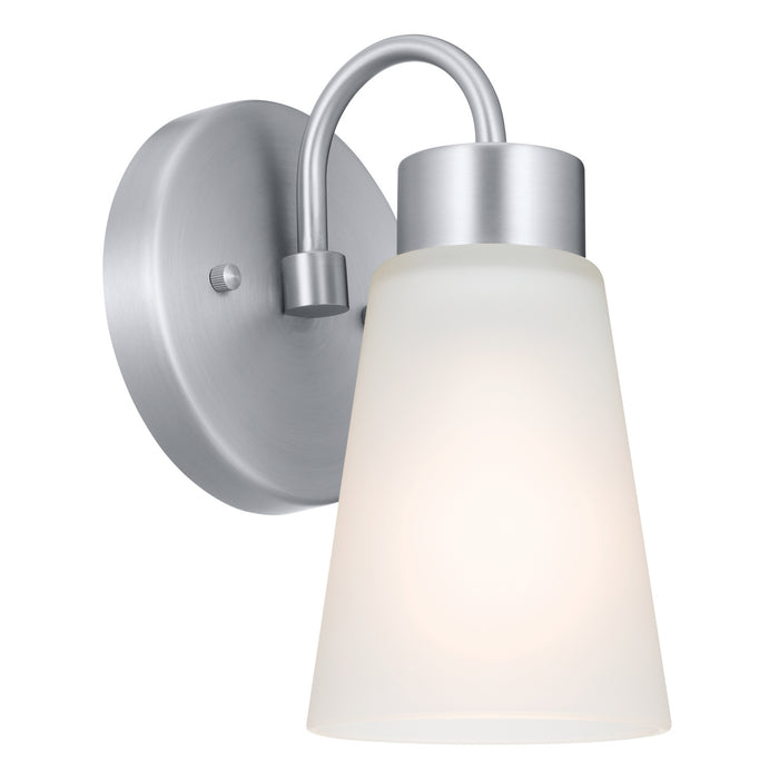Kichler 52445NI One Light Wall Sconce, Brushed Nickel