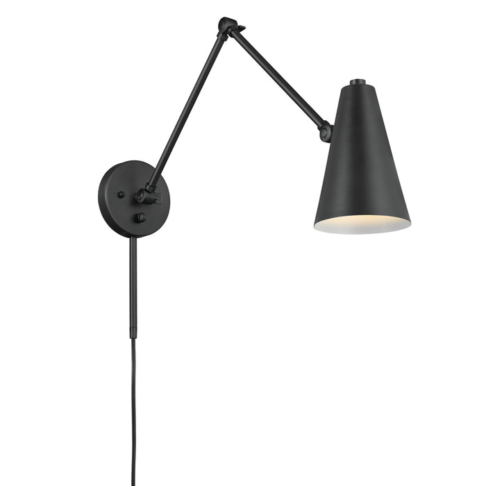 Kichler 52486BKB One Light Wall Sconce, Black