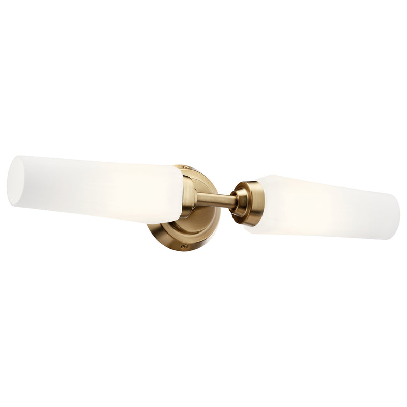 Kichler 55074CPZ Two Light Wall Sconce, Champagne Bronze