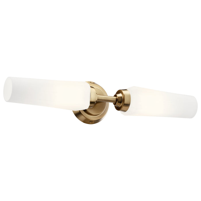 Kichler 55074CPZ Two Light Wall Sconce, Champagne Bronze