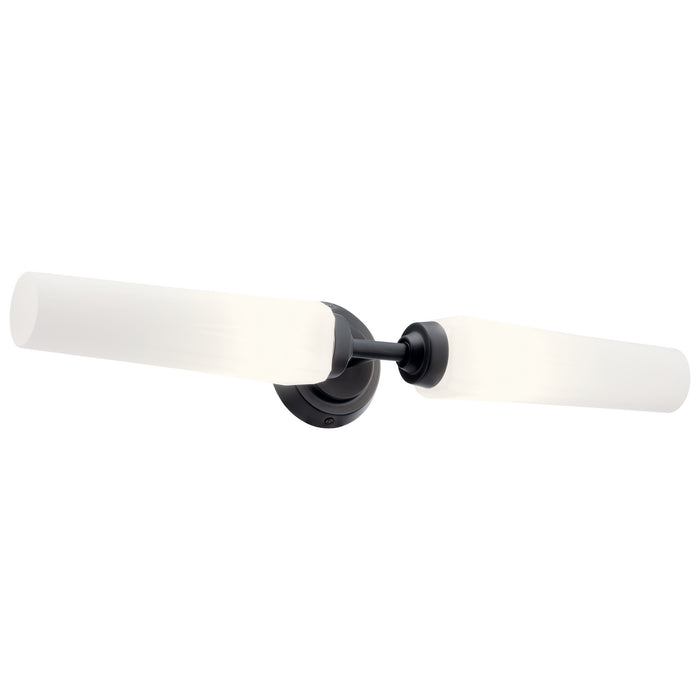 Kichler 55075BK Two Light Bath, Black