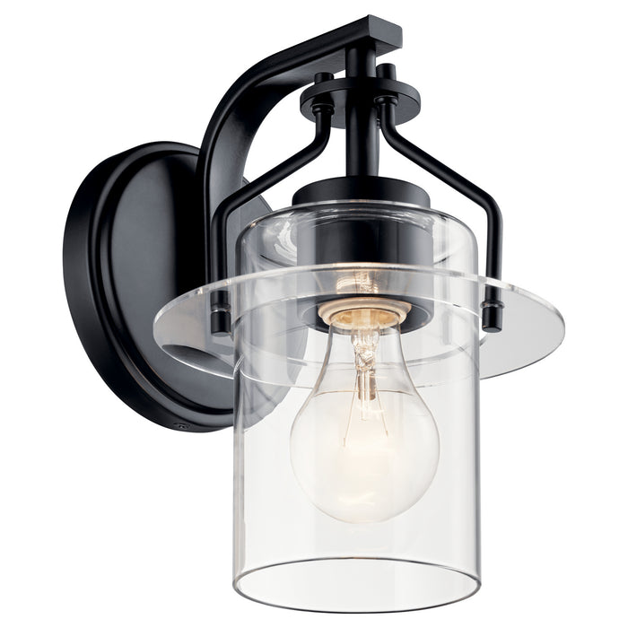 Kichler 55077BK One Light Wall Sconce, Black