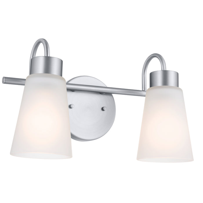 Kichler 55125NI Two Light Bath, Brushed Nickel