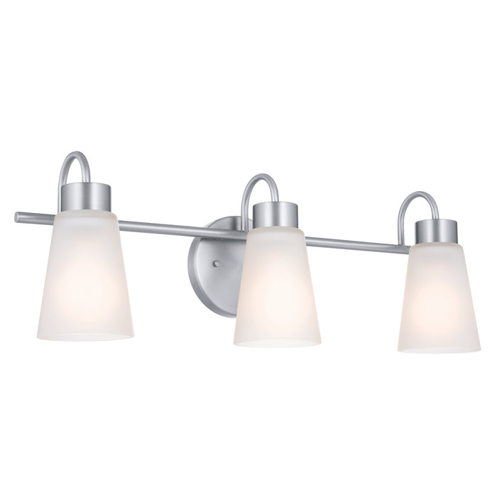 Kichler 55126NI Three Light Bath, Brushed Nickel