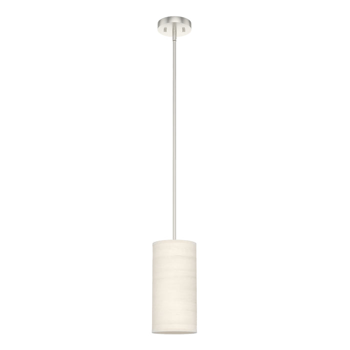Hunter 19240 One Light Mini Pendant, Bleached Alder
