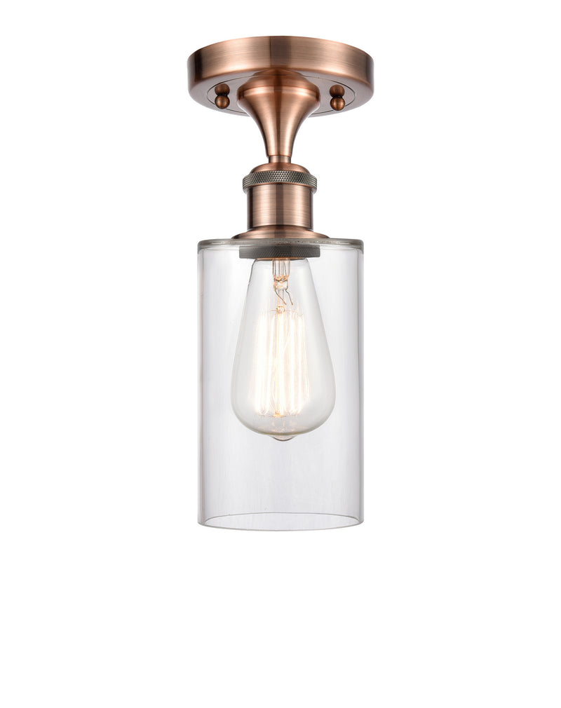 Innovations 516-1C-AC-G802-LED LED Semi-Flush Mount, Antique Copper