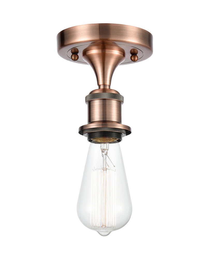 Innovations 516-1C-AC-LED LED Semi-Flush Mount, Antique Copper