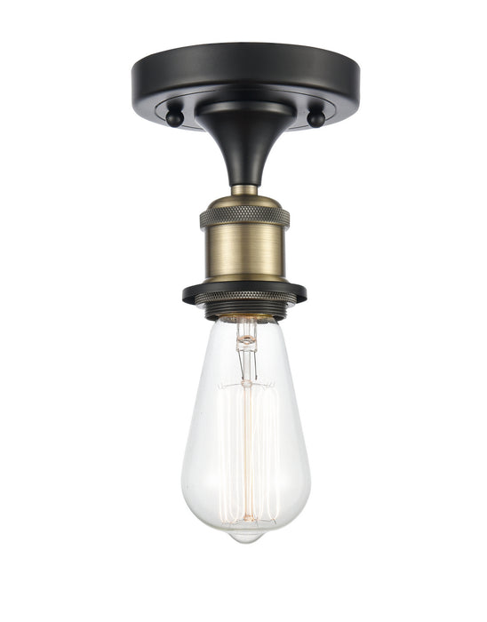 Innovations 516-1C-BAB One Light Semi-Flush Mount, Black Antique Brass