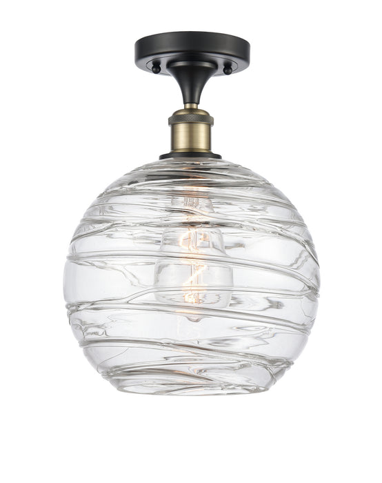 Innovations 516-1C-BAB-G1213-10-LED LED Semi-Flush Mount, Black Antique Brass