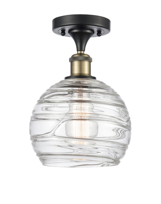 Innovations 516-1C-BAB-G1213-8-LED LED Semi-Flush Mount, Black Antique Brass
