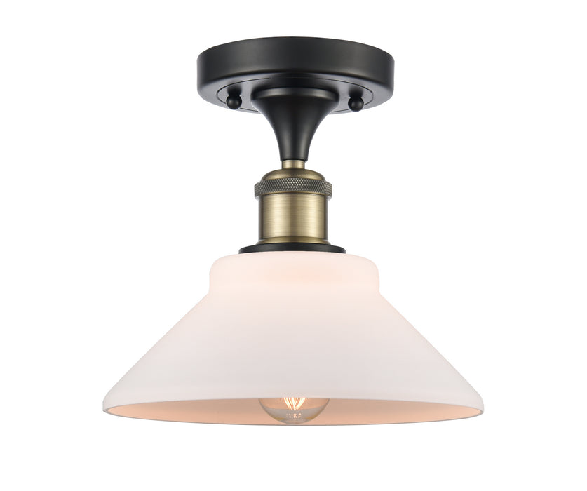 Innovations 516-1C-BAB-G131-LED LED Semi-Flush Mount, Black Antique Brass