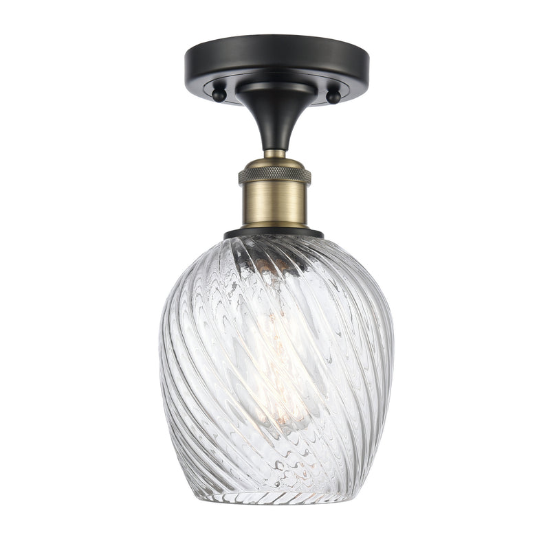 Innovations 516-1C-BAB-G292-LED LED Semi-Flush Mount, Black Antique Brass