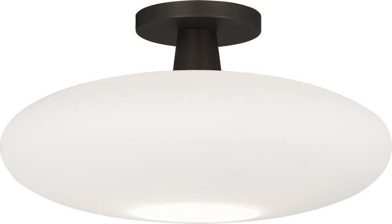 Robert Abbey Z2039 One Light Flushmount, Deep Patina Bronze