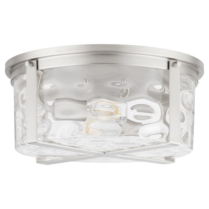 Quorum 3111-2-65 Two Light Ceiling Mount, Satin Nickel