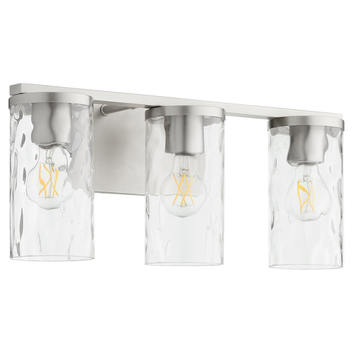 Quorum 5111-3-65 Three Light Vanity, Satin Nickel