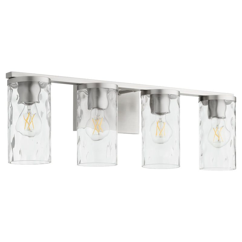 Quorum 5111-4-65 Four Light Vanity, Satin Nickel