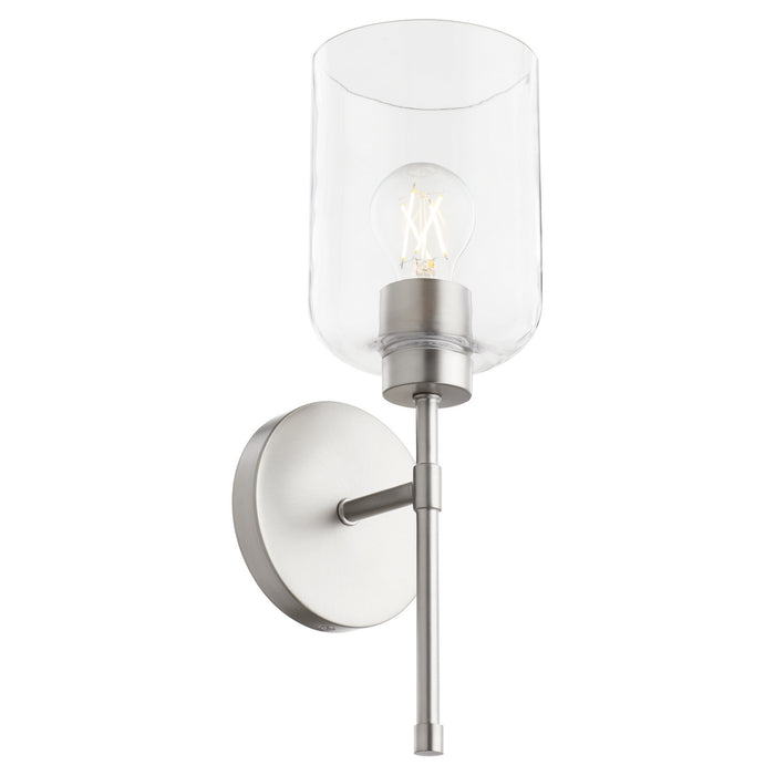 Quorum 5374-1-65 One Light Wall Mount, Satin Nickel