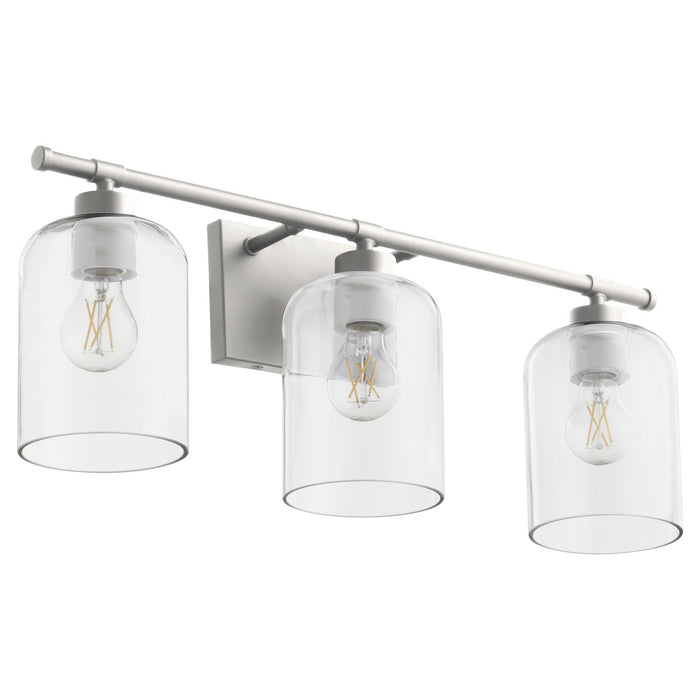 Quorum 5374-3-65 Three Light Vanity, Satin Nickel