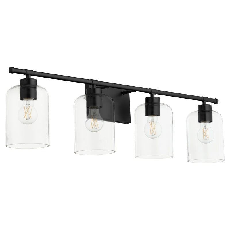 Quorum 5374-4-59 Four Light Vanity, Matte Black