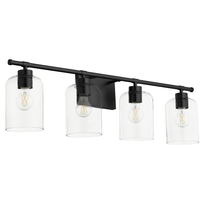Quorum 5374-4-59 Four Light Vanity, Matte Black