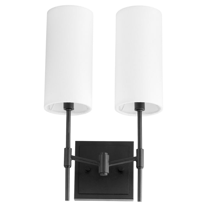 Quorum 563-2-59 Two Light Wall Mount, Matte Black
