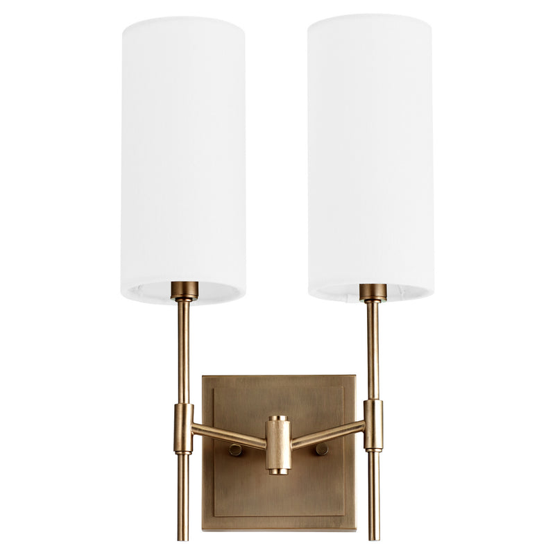 Quorum 563-2-81 Two Light Wall Mount, Dark Brass