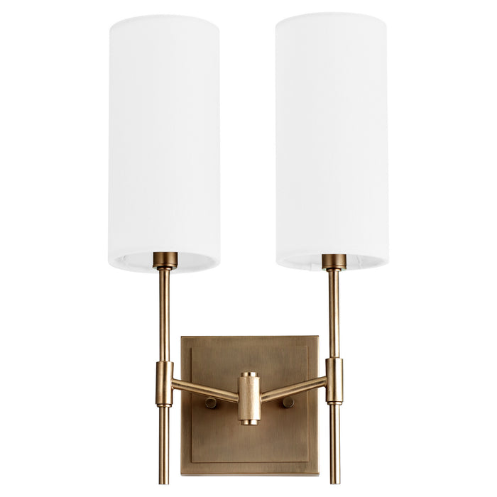 Quorum 563-2-81 Two Light Wall Mount, Dark Brass
