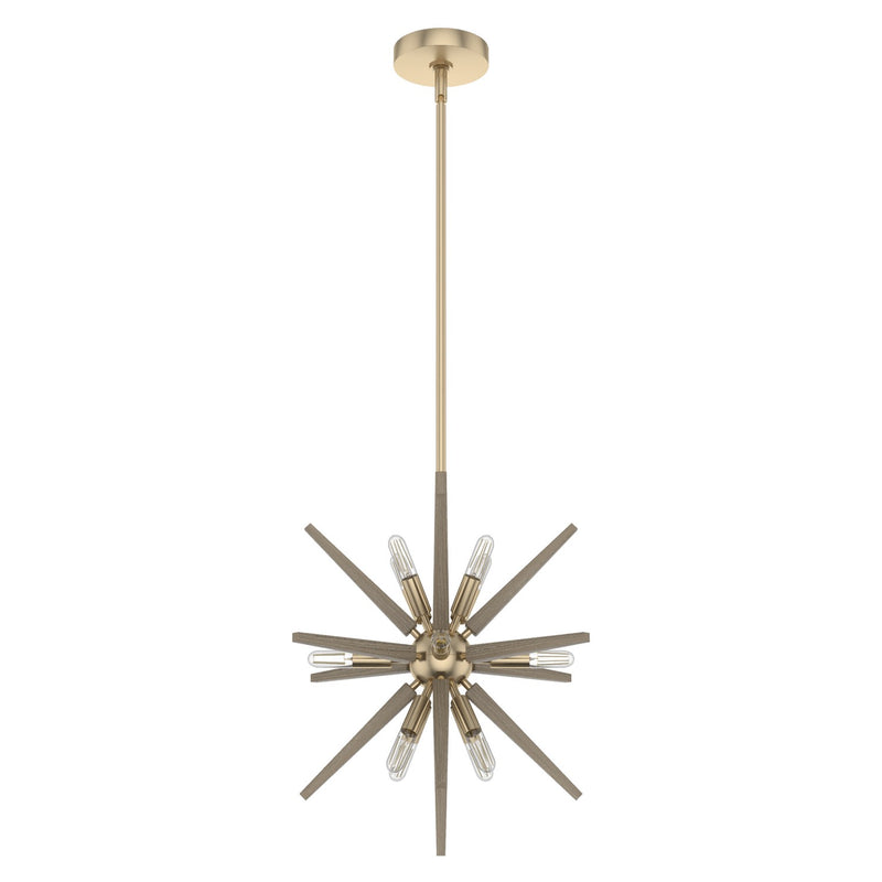 Hunter 19339 12 Light Pendant, Alturas Gold