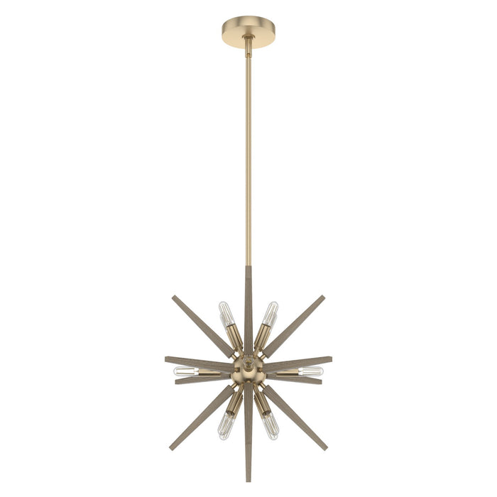 Hunter 19339 12 Light Pendant, Alturas Gold